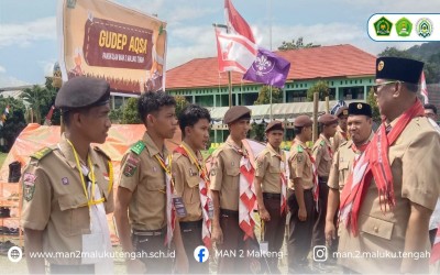 Gudep Aqsa MAN 2 Maluku Tengah Unjuk Gigi di Perkemahan Pramuka dan KMD Provinsi Maluku 2026