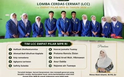 Tim LCC Empat Pilar MPR RI MAN 2 Maluku Tengah Sukses Lolos di Tingkat Kabupaten menuju tingkat PropinsiTahun 2026